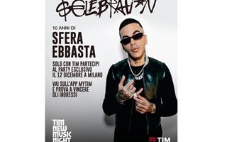 Sfera Ebbasta al TIM New Music Night: concerto a Milano il 12 dicembre