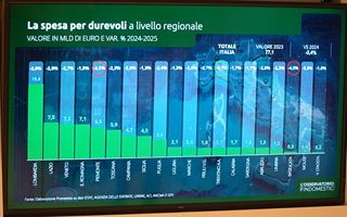 Beni durevoli: consumi in calo, prezzi in crescita del 20%